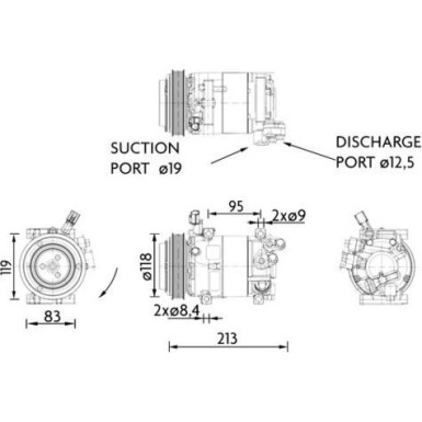 MAHLE Kompressor, Klimaanlage | ACP 1468 000P