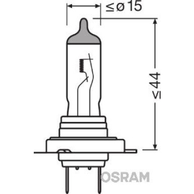 H7 Osram | 24V 70W PX26D | 64215