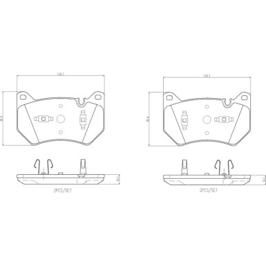 BREMBO Bremsklötze VA | AUDI | P 85 181