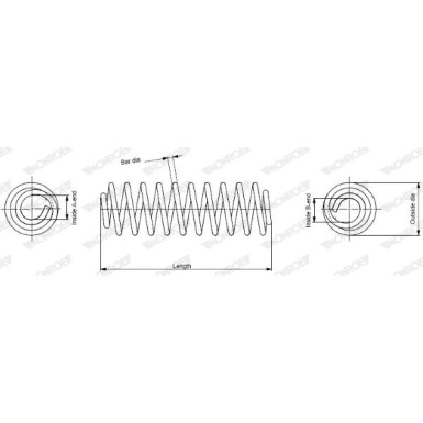 MONROE Fahrwerksfeder | SP3254