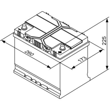 S4 026 BOSCH | PKW-Batterie | 12V 70Ah 630A | 0 092 S40 260