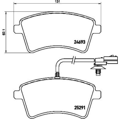 BREMBO Bremsklötze VA | RENAULT KANGOO 08 | P 68 058