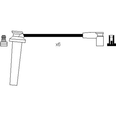 RC-FD1211 NGK | Zündkabelsatz | FORD Mondeo III 00-07 | 1644