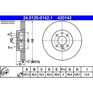 Bremsscheibe | 24.0120-0142.1