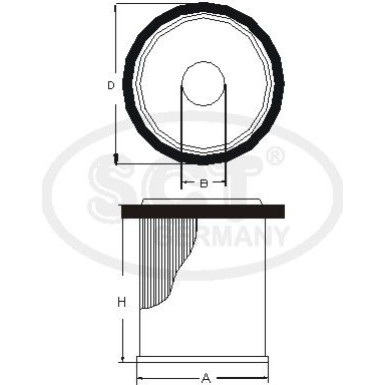 SCT GERMANY Kraftstofffilter | SC7021P