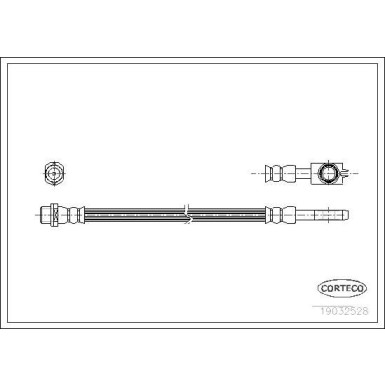 CORTECO Bremsschlauch | 19032528