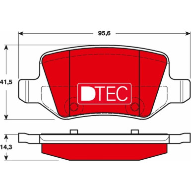 Bremsbelagsatz Db T. W168/W169/W245 97-12 Dtec Cotec | GDB1481DTE