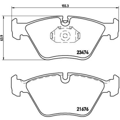 BREMBO Bremsklötze VA | BMW 3, Z3, Z4 90-09 | P 06 042