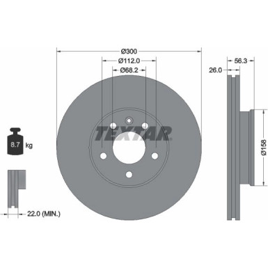 Bremsscheibe Vw P. T4 98 | 92109803