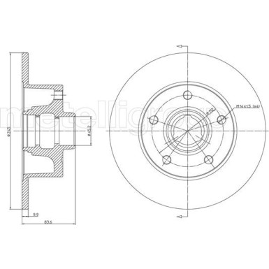 Bremsscheibe HA | AUDI A4 95 | 800-394