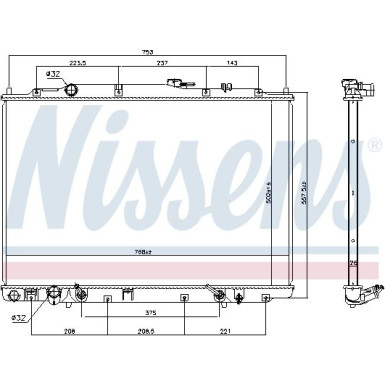 Wasserkühler PKW | ACURA MDX AUT 03-04 | 69476