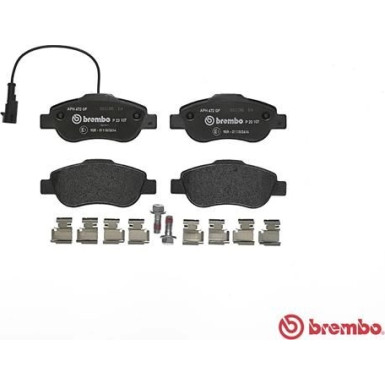 BREMBO Bremsklötze VA | FIAT 500 FORD Ka 08 | P 23 107