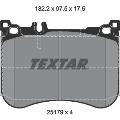 Bremsbelagsatz Db P. Sl (R231)/W222 3,5/4,7 01/12 | 2517903