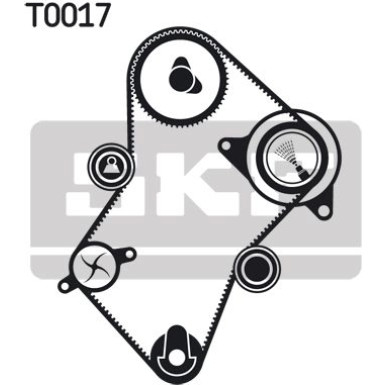 SKF Wasserpumpe + Zahnriemensatz | VKMC 03241