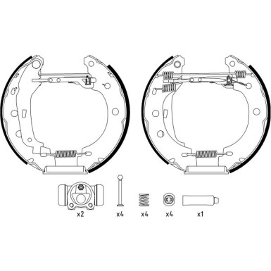 Satz Bremsbacken Renault Kangoo 97 | 84052800