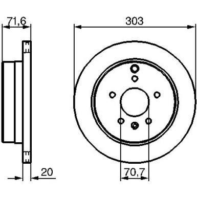 Bremsscheibe HA | CHEVROLET,OPEL | 0 986 479 268