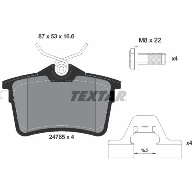 Bremsbelagsatz Citroen T. Berlingo 08 | 2476501