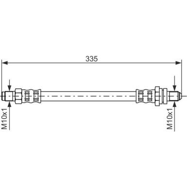 Bremsschlauch HA | FORD Fiesta, Puma 96 | 1987476600
