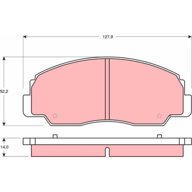 Bremsbelagsatz Daihatsu P. Rocky | GDB1134