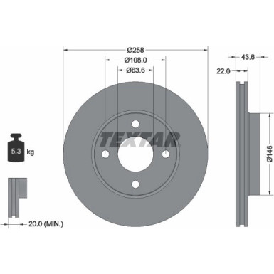 Bremsscheibe Ford P. Focus 98 | 92096203