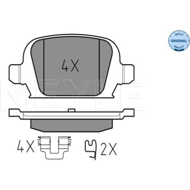 Bremsbelagsatz Opel T. Corsa C | 252328414