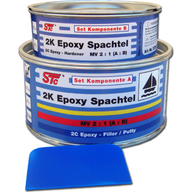 STC 2K Epoxy Spachtel SET (2K Bootsspachtel) SET 600 g / 400 ml | 7575