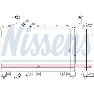 Wasserkühler PKW | Mitsubishi Outlander 12 | 606181