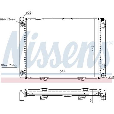 Wasserkühler PKW | MERCEDES W201 | 62734A