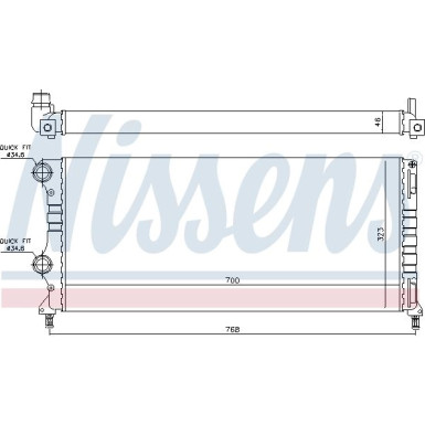 Wasserkühler PKW | FIAT Doblo 1,9 JTD | 61765