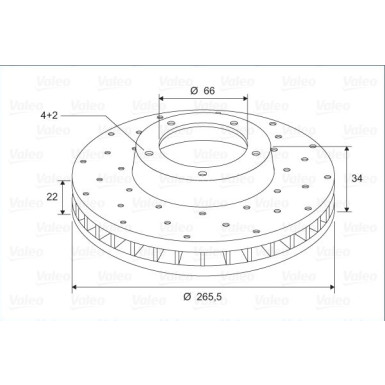 VALEO Bremsscheibe | 886695