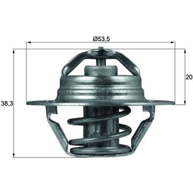 Thermostateinsatz mit Dichtung | PSA,FIAT,OPEL 1.1-2.0i/Diesel96-03 | TX 88 88D