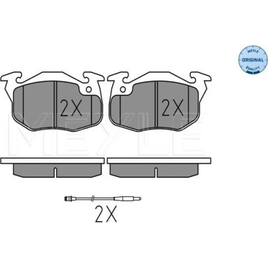 Bremsbelagsatz Renault S. 9/11/19/21/25 Mit Sensor | 025 209 0518/W