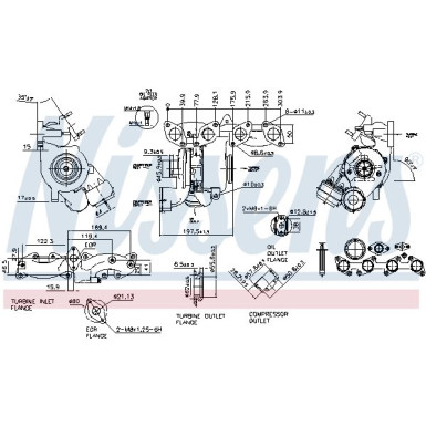 Nissens Turbo | CHRYSLER,DODGE,MITSUBISHI 06 | 93253