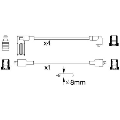 Zündleitungssatz | FIAT | 0 986 356 857