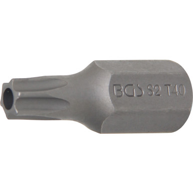 BGS Bit | Antrieb Außensechskant 10 mm (3/8"""") | T-Profil (für Torx) mit Bohrung T40 | 4640