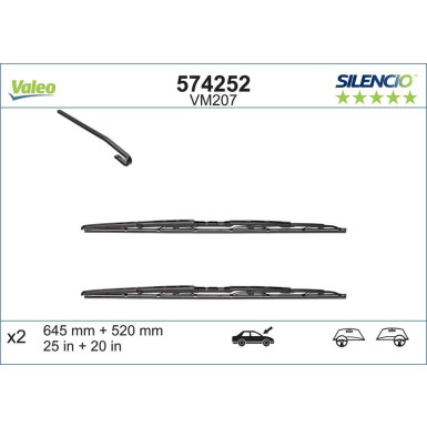 Valeo Silencio Performance | Peugeot 607 | 574252