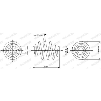 MONROE Fahrwerksfeder | SP0408