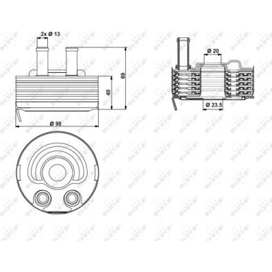 Ölkühler, Motor“L | 31184