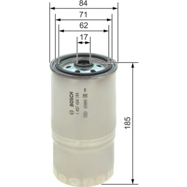 Kraftstofffilter | AUDI,VW,VOLVO | 1457434184