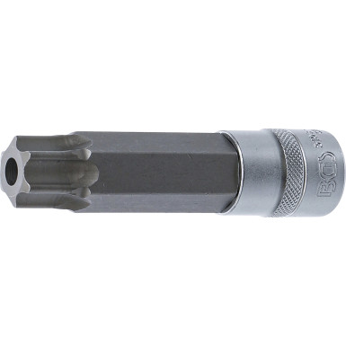 BGS Bit-Einsatz | Länge 110 mm | Antrieb Innenvierkant 12,5 mm (1/2"""") | T-Profil (für Torx) mit Bohrung T100 | 5103-TB100