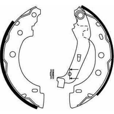 72 461 020 Bremsbacken | RENAULT Kangoo,NISSAN 97 | GS8650