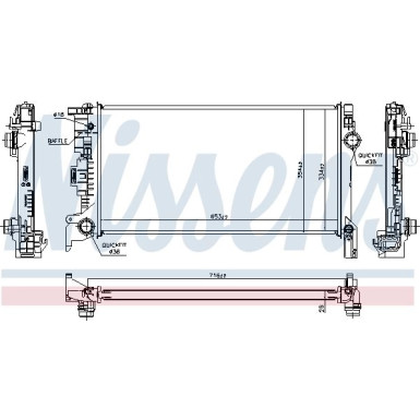 Wasserkühler PKW | Volvo S90 16 | 606564