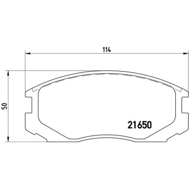 BREMBO Bremsklötze VA | MITSUBISHI Colt, Lancer 86-03 | P 54 015