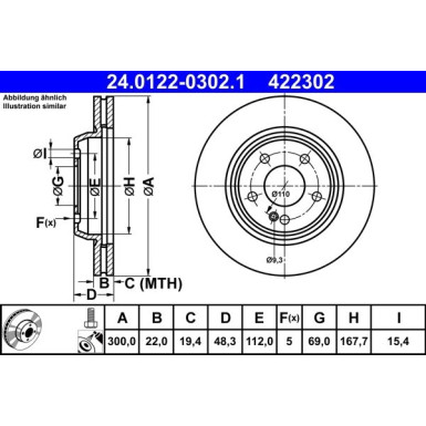 Bremsscheibe | 24.0122-0302.1