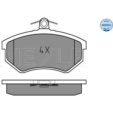 Bremsbelagsatz Vw P. A80/100 82-9 Ohne Sensor | 025 206 6919