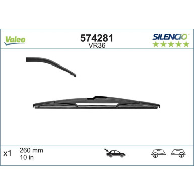 VM36 VALEO Silencio Heckwischer | Renault MEGANE 2 ESTATE (06/03>05/09) | 574281