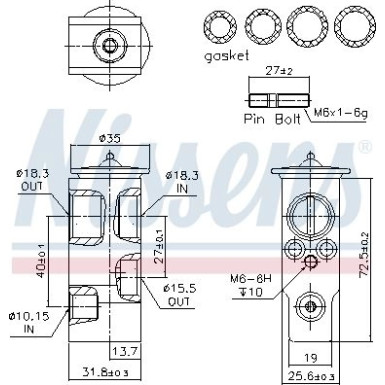 Expansionsventil | Jaguar XJ 10 | 999385