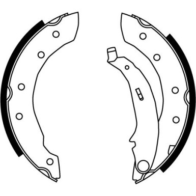 72 461 031 Bremsbacken | CITROEN,PEUGEOT,RENAULT,DACIA 91 | GS8729