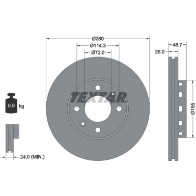 Bremsscheibe Kia P. Carens 02 | 92131700