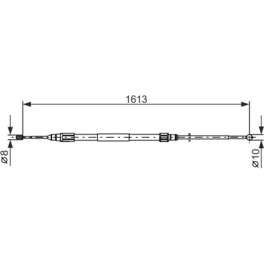 Handbremsseil li | BMW X3 04 | 1987477987